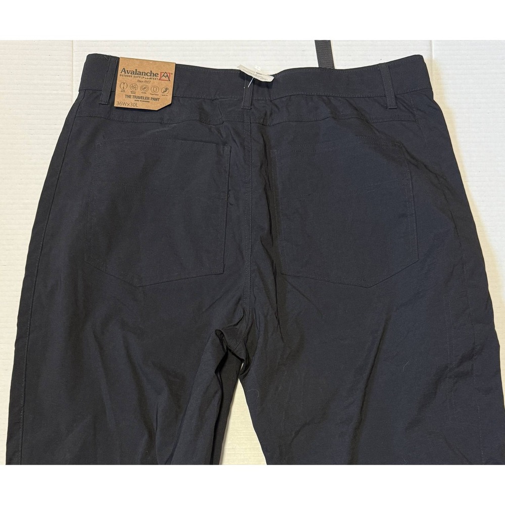 AVALANCHE Traveler Pant - Men's 2-Way Stretch Black Pants - Large‎ - NEW  NWT